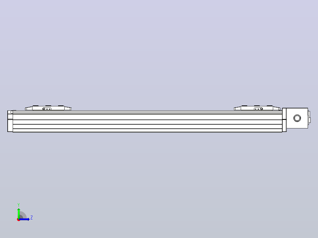皮带直线轴双滑块型TPA-GCBS-80-P60-L225-DL-M20-N3左视图