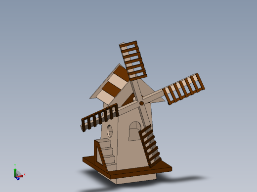 风车小屋 小孩制作风车小屋 科学教学玩具