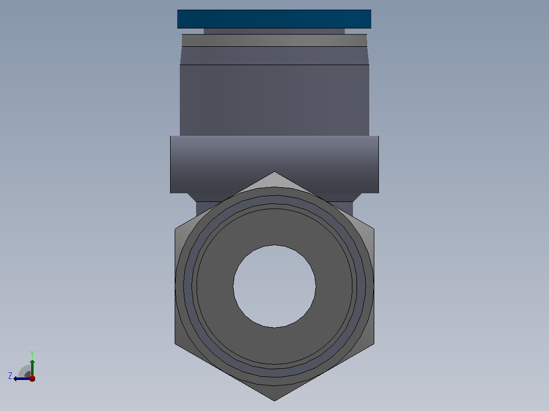 IPD-G 螺纹侧三通-G螺纹_IPD10-G03右视图