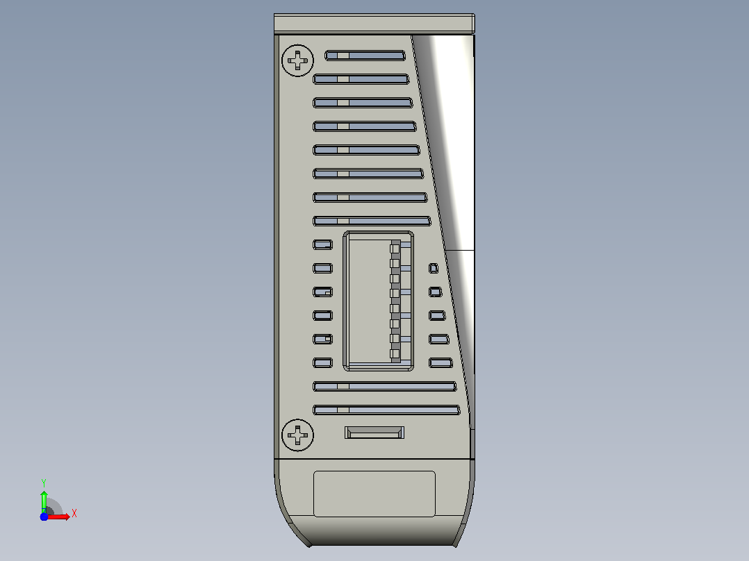 数字步进电机与驱动器DM3C-EC556_3D模型前视图