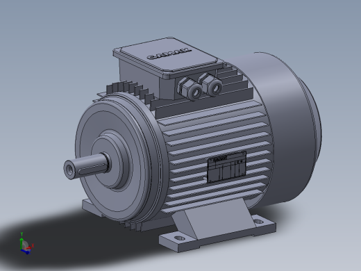 4KW 1500 rpm 三相 Gamak 电动机主视缩略图