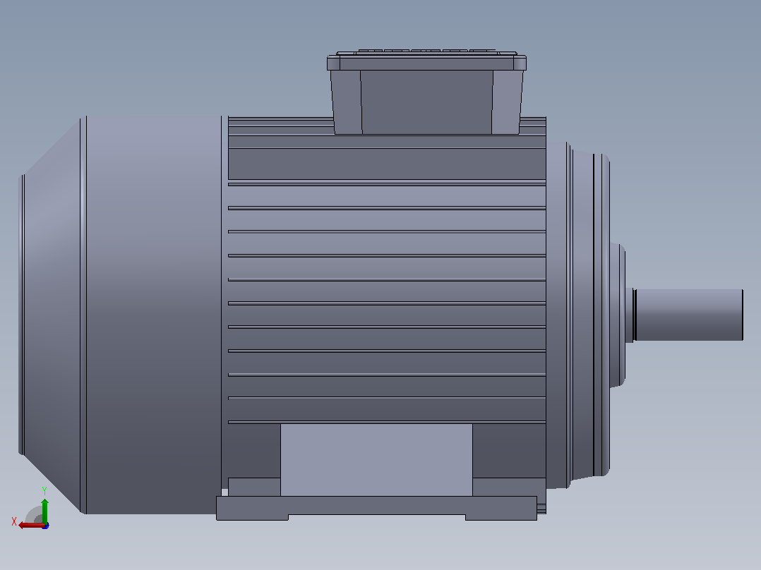 4KW 1500 rpm 三相 Gamak 电动机后视图