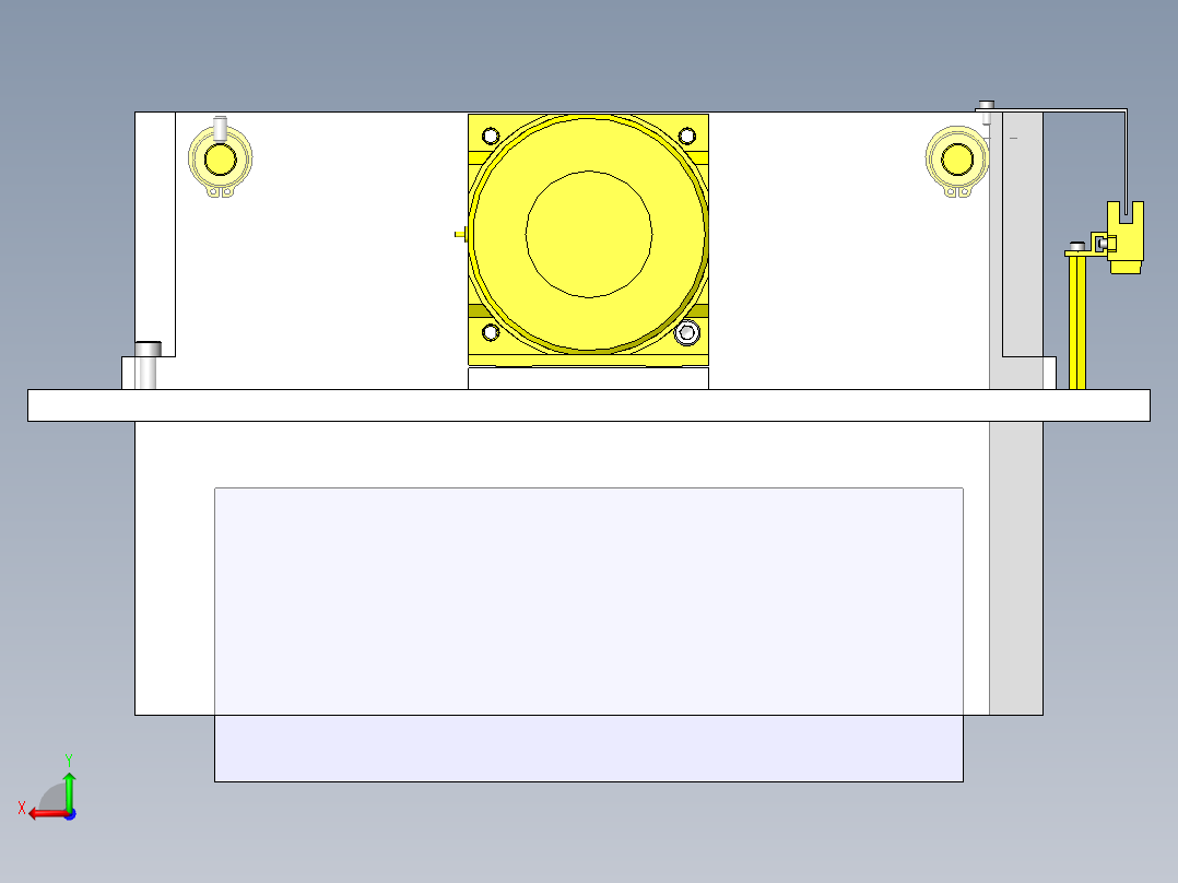 自动宽度切换机构后视图