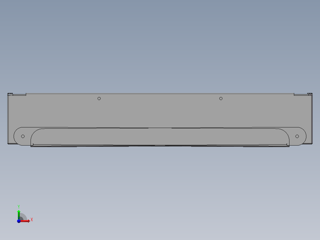 不锈钢钣金烧烤架前视图