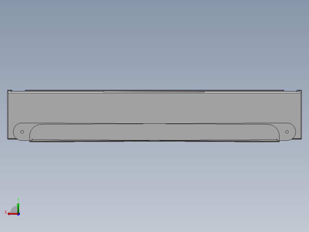 不锈钢钣金烧烤架后视图