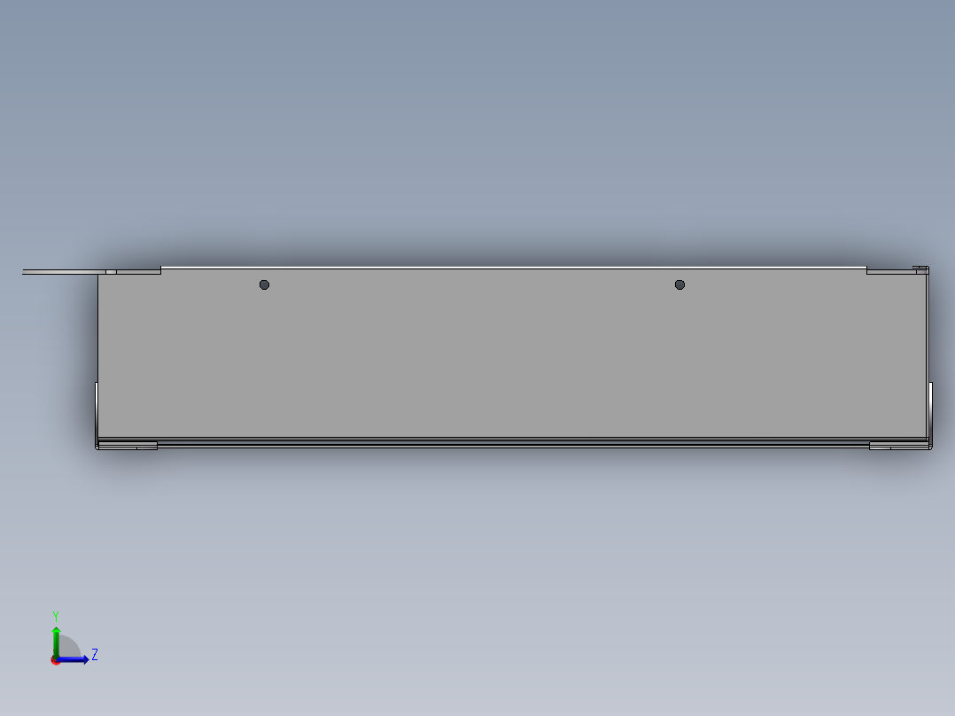 不锈钢钣金烧烤架左视图
