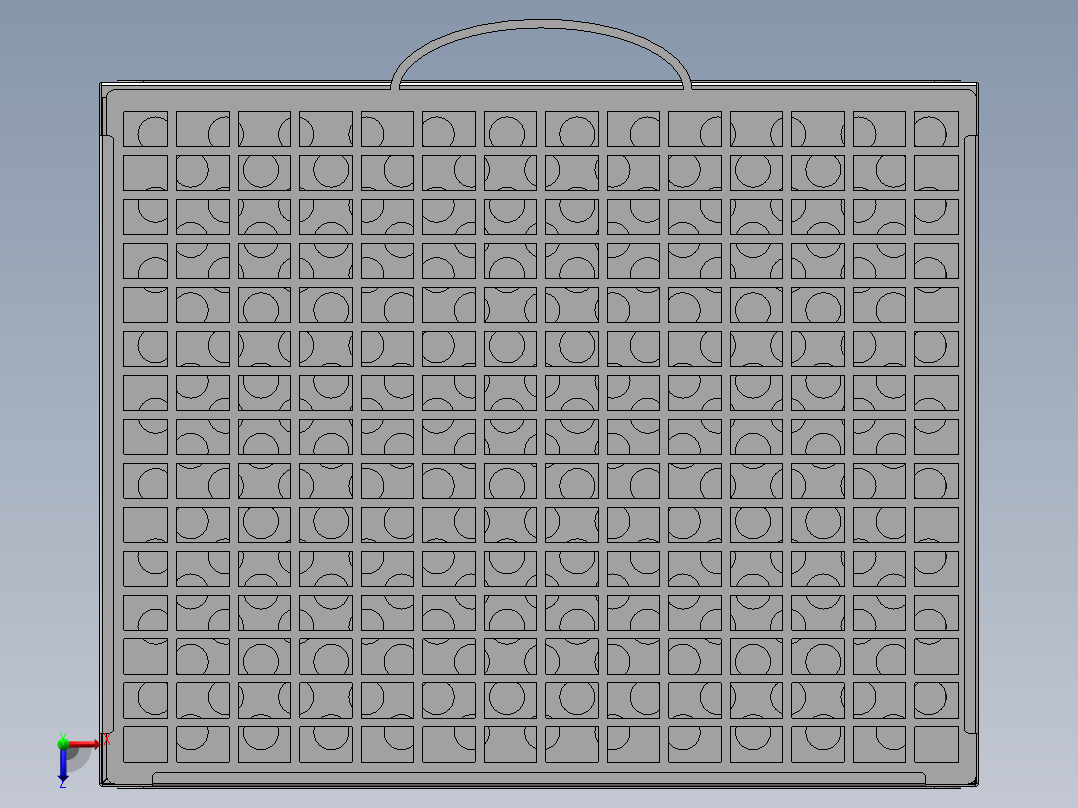 不锈钢钣金烧烤架俯视图