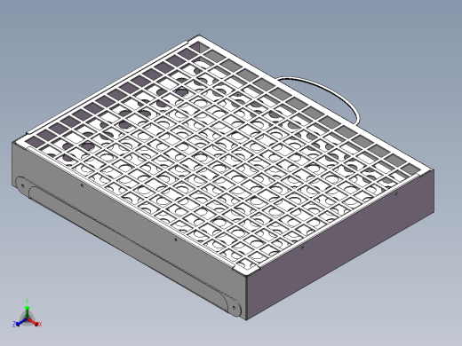 不锈钢钣金烧烤架正等轴测缩略图