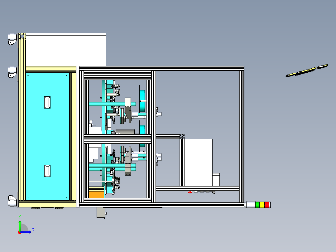 A2_两轴研磨机、抛光机左视图