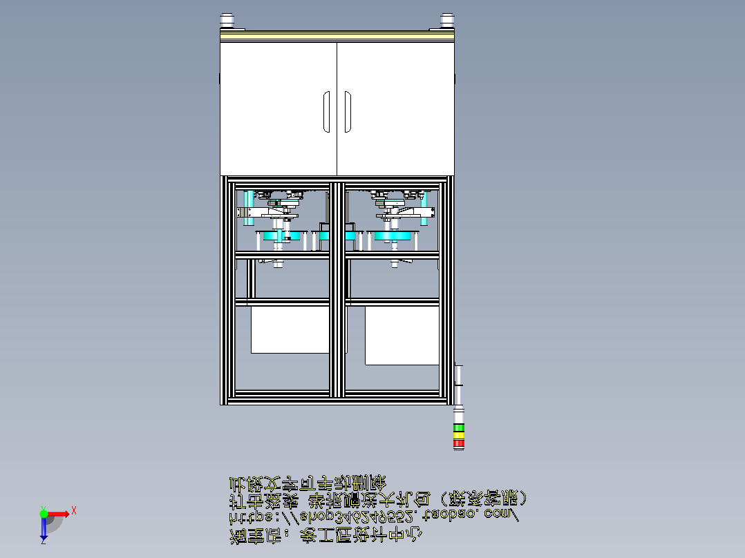 A2_两轴研磨机、抛光机俯视图