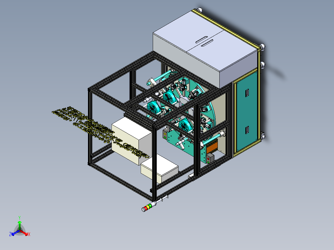 A2_两轴研磨机、抛光机正等轴测图