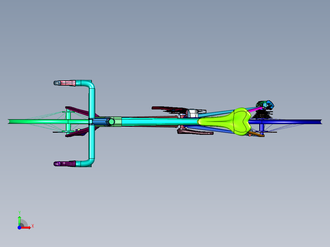 梅花经典顶级车架COLNAGO C64前视图