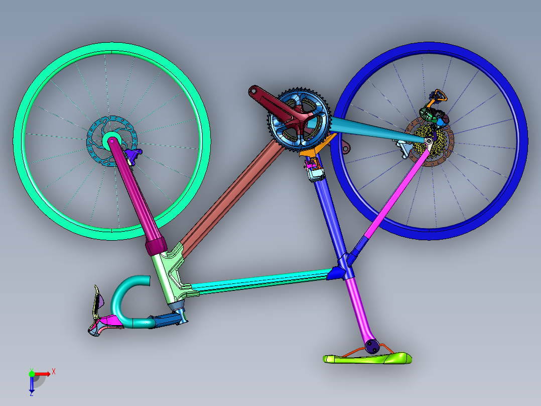 梅花经典顶级车架COLNAGO C64俯视图