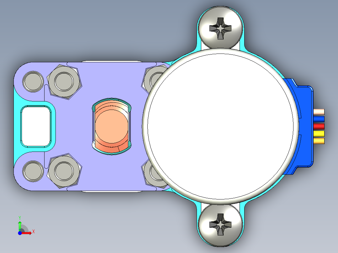 助焊剂或焊膏分配器前视图