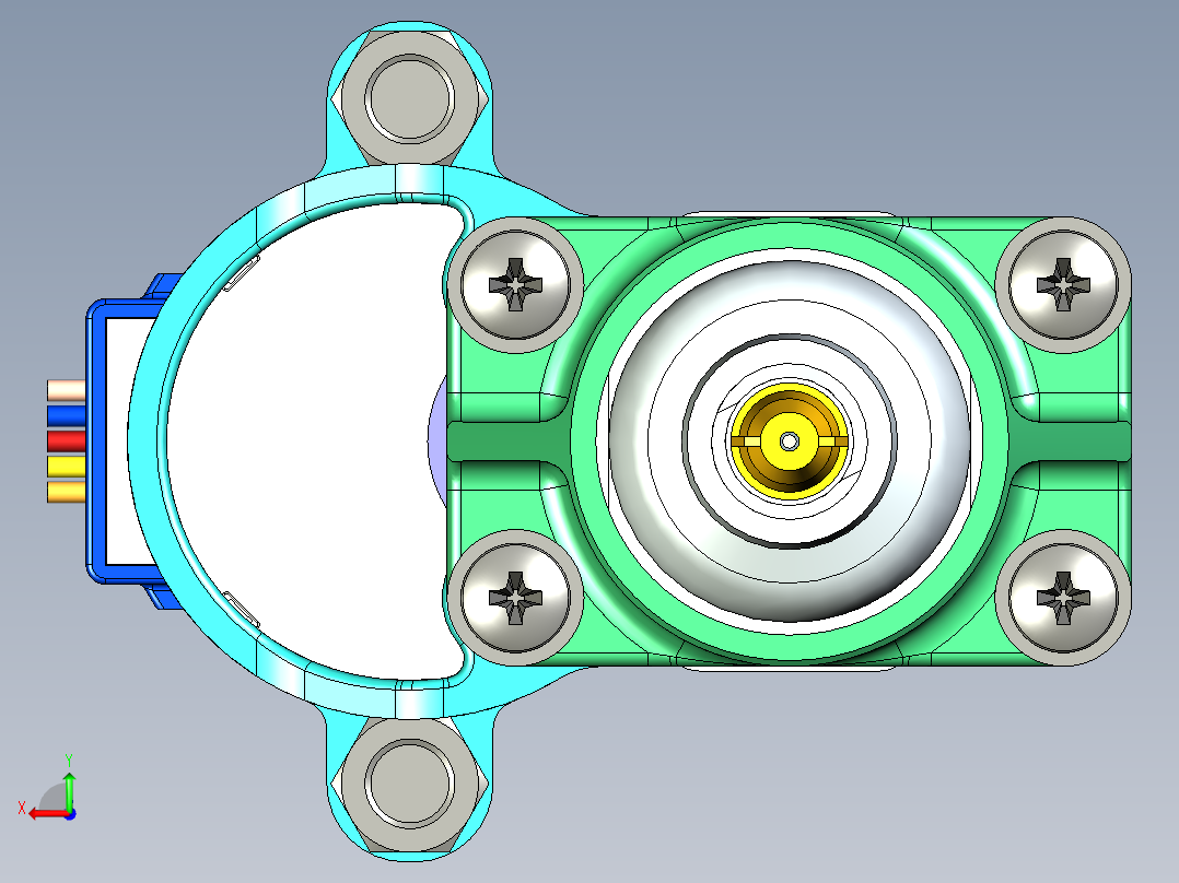助焊剂或焊膏分配器后视图