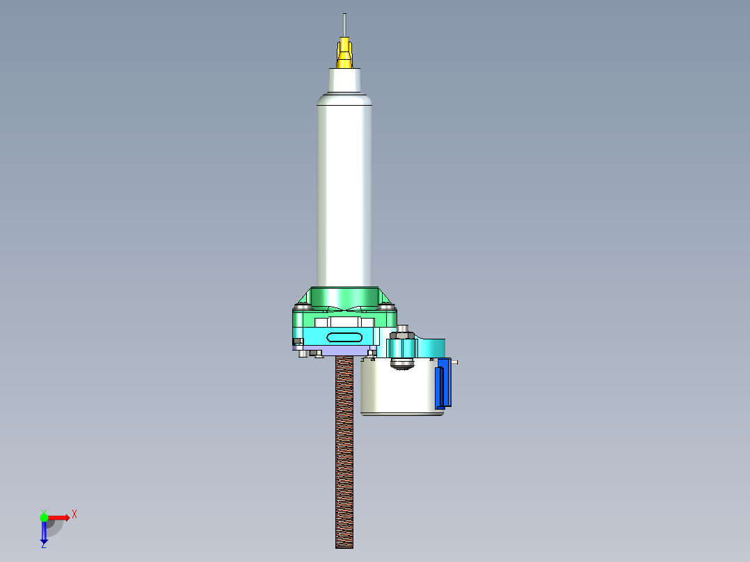 助焊剂或焊膏分配器俯视图