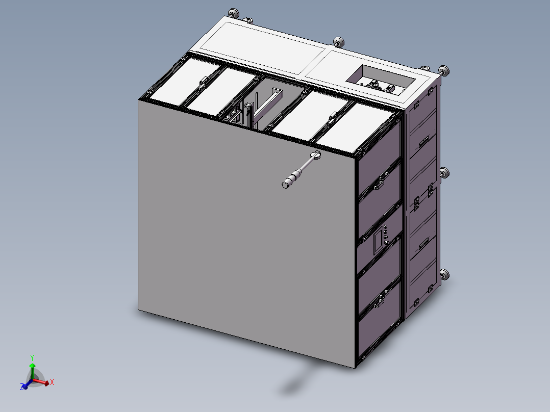 自动化鼠标组装机3D模型