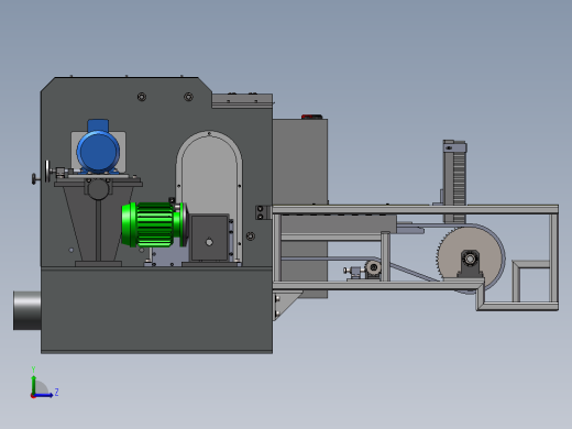 木板条切割机左视缩略图