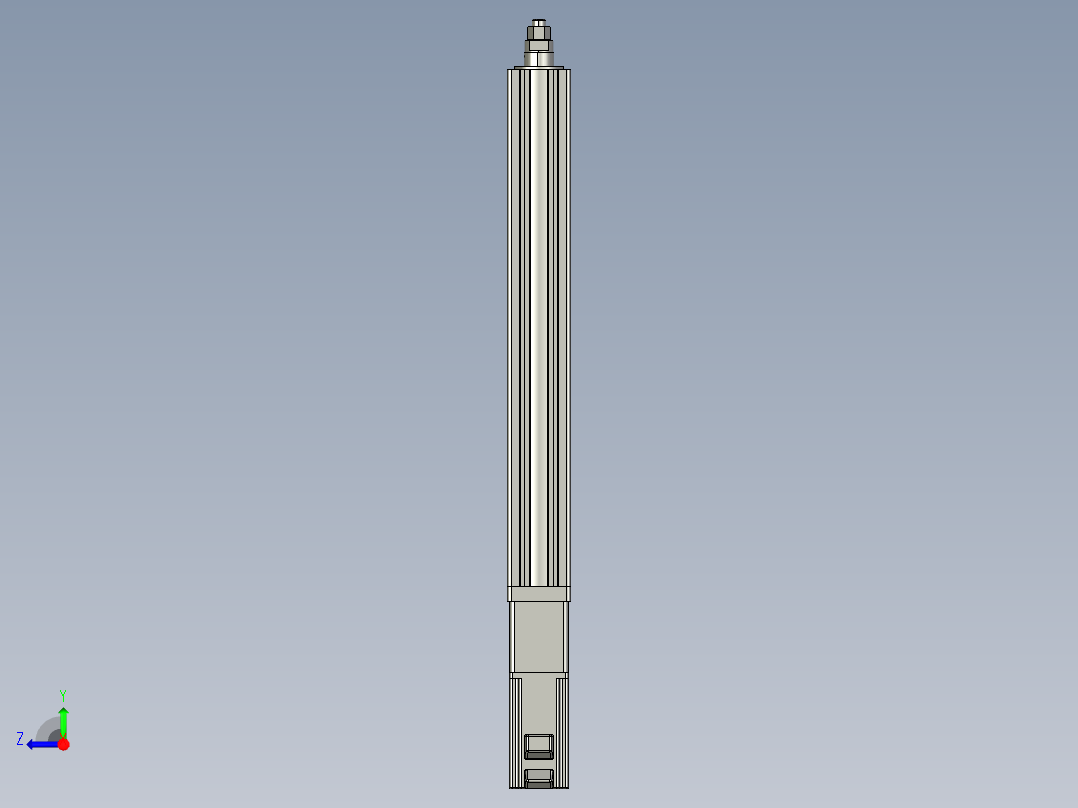 12VZ电动缸-VZ6-S400-BC右视图