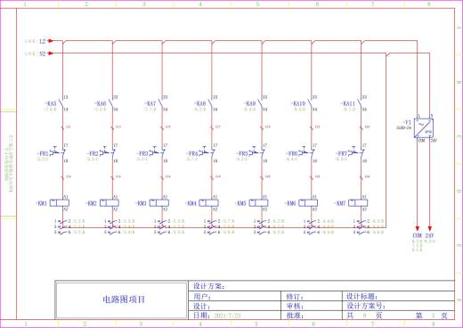 项目电路图纸和电器布局缩略图