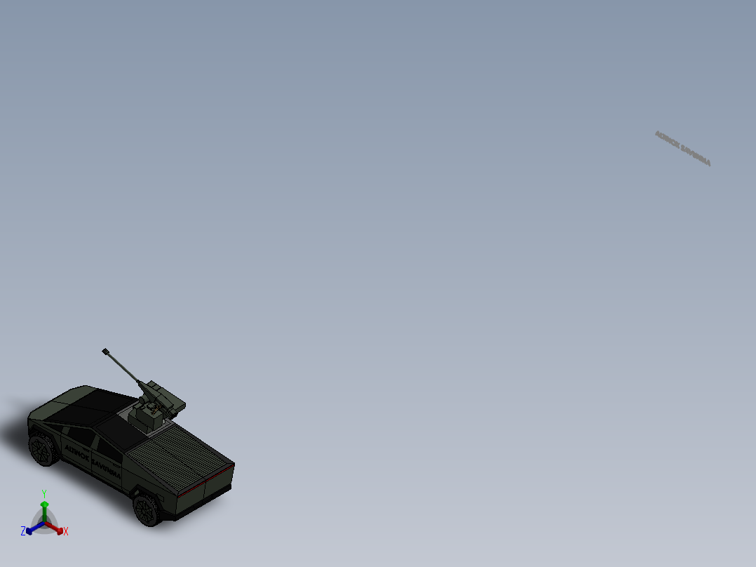 特斯拉正等轴测图