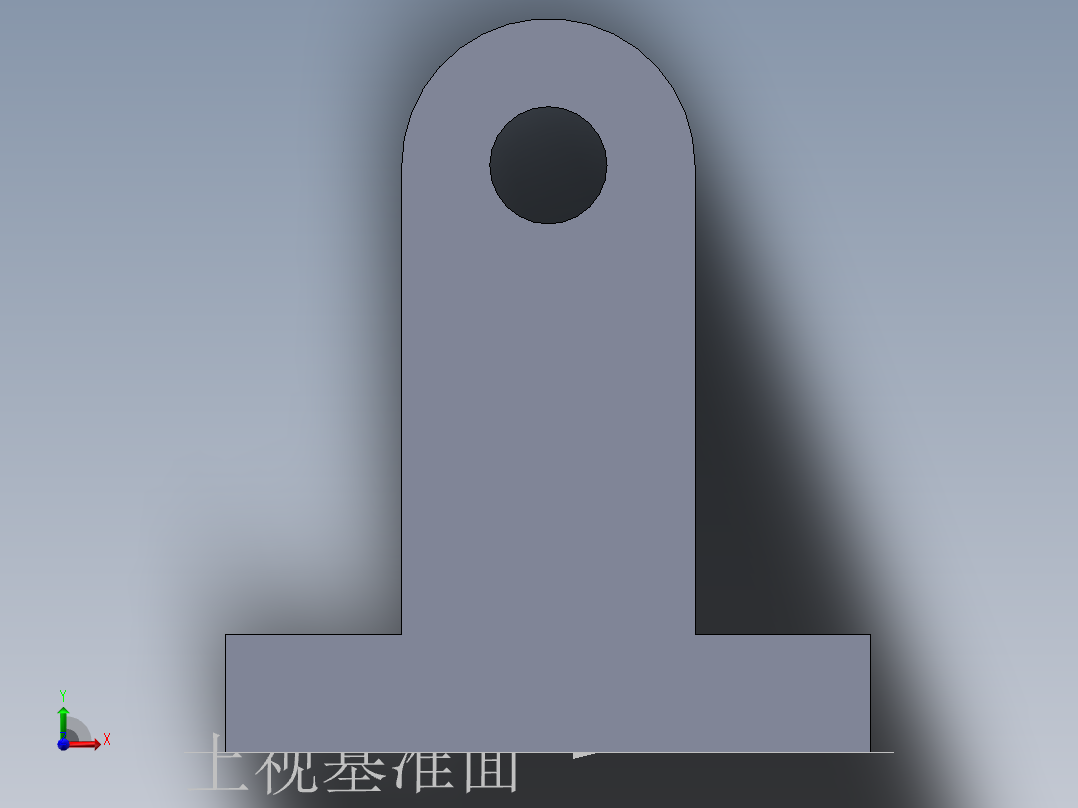 S33 直线滑座前视图