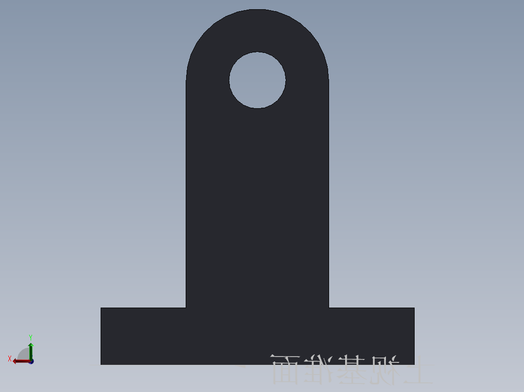 S33 直线滑座后视图