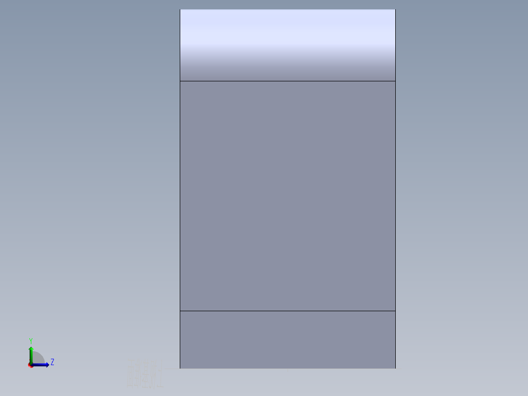 S33 直线滑座左视图