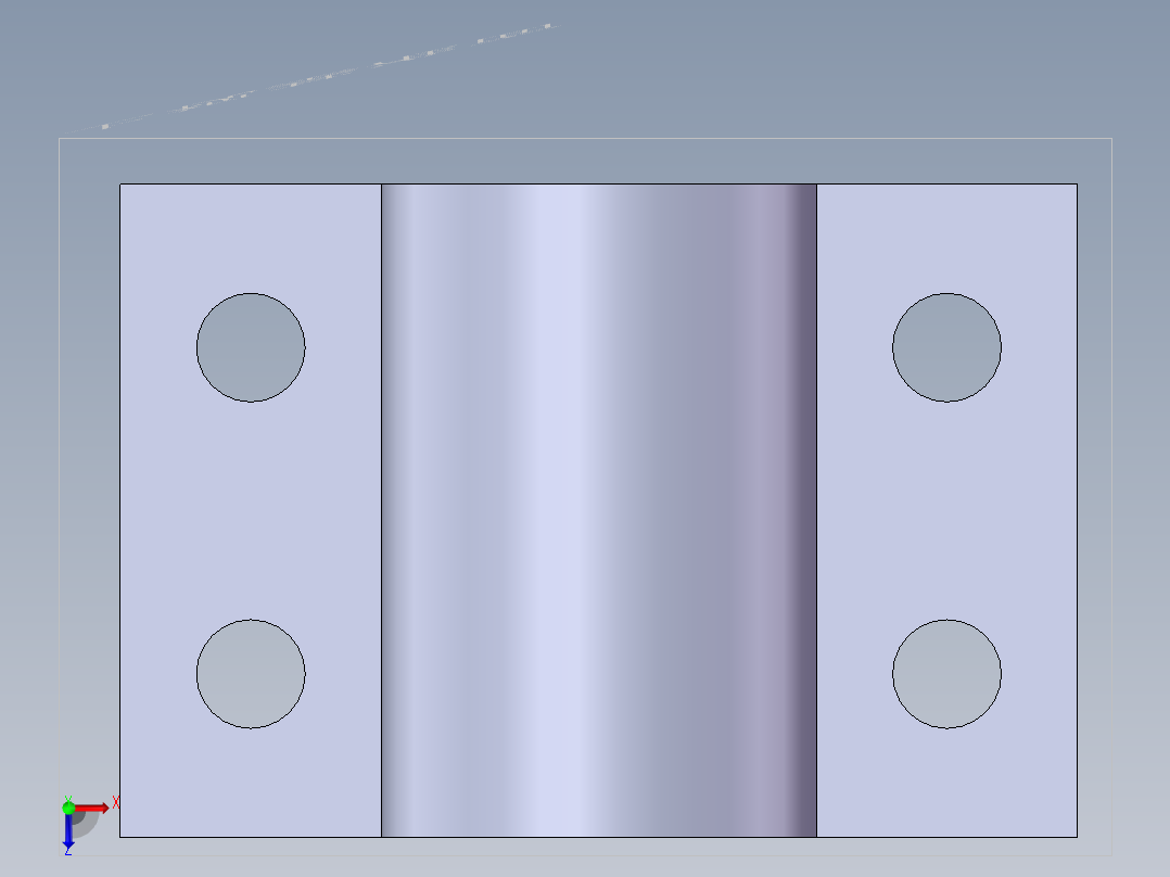S33 直线滑座俯视图