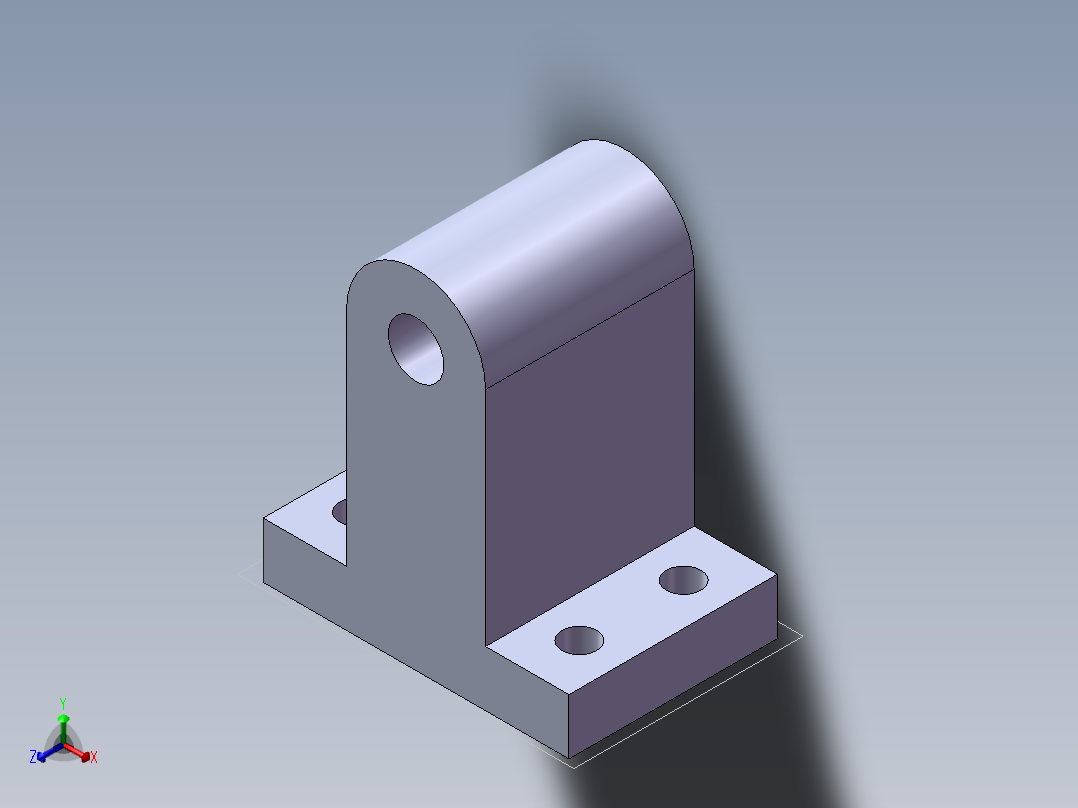 S33 直线滑座正等轴测图