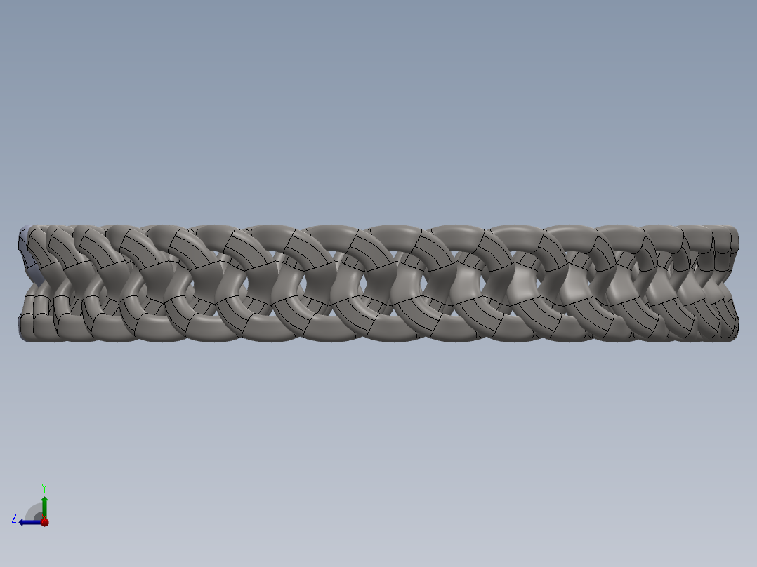 手镯，链条右视图