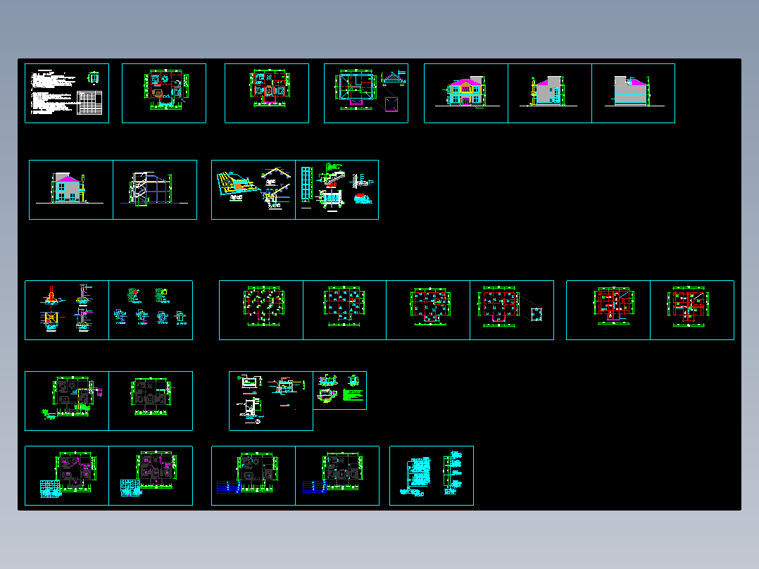 经典多套结构施工图（幼稚园、广场、商务酒店、体育场、办公楼、车库等）