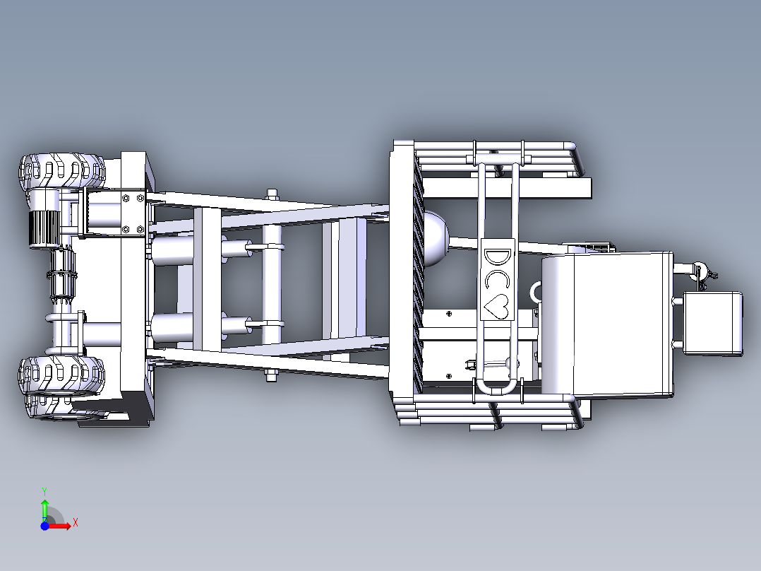 水果采摘修剪升降车前视图