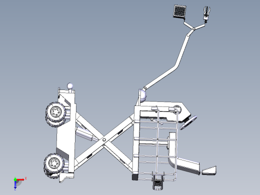 水果采摘修剪升降车俯视缩略图