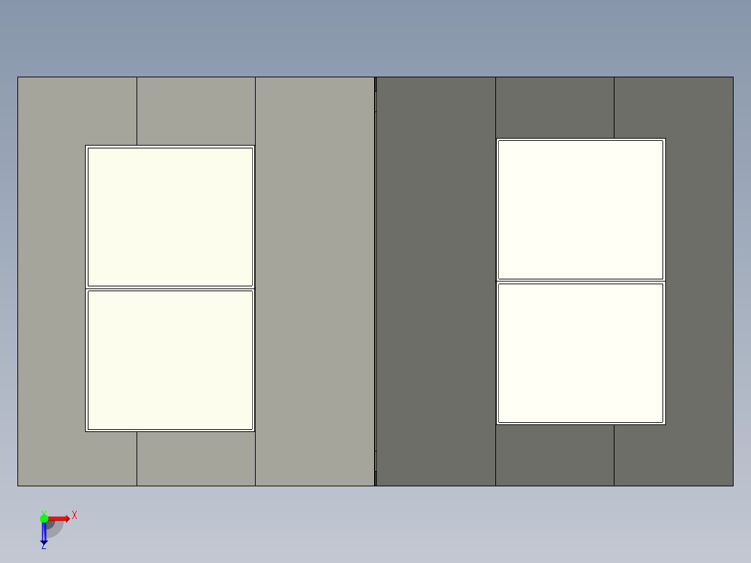 太阳能长凳俯视图