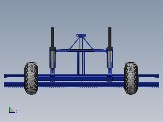 基于SolidWorks耕地犁犁铧的上下摆动的结构设计-资料左视缩略图