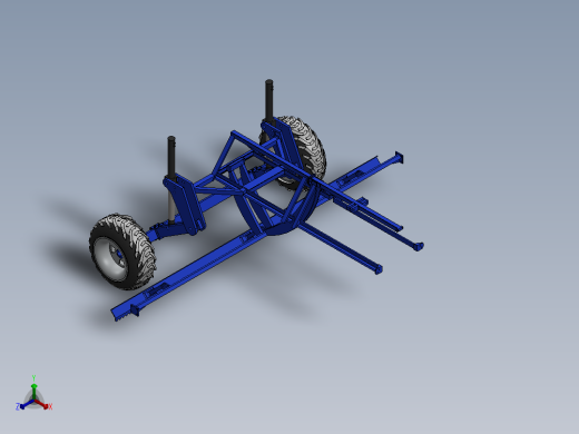 基于SolidWorks耕地犁犁铧的上下摆动的结构设计-资料正等轴测缩略图