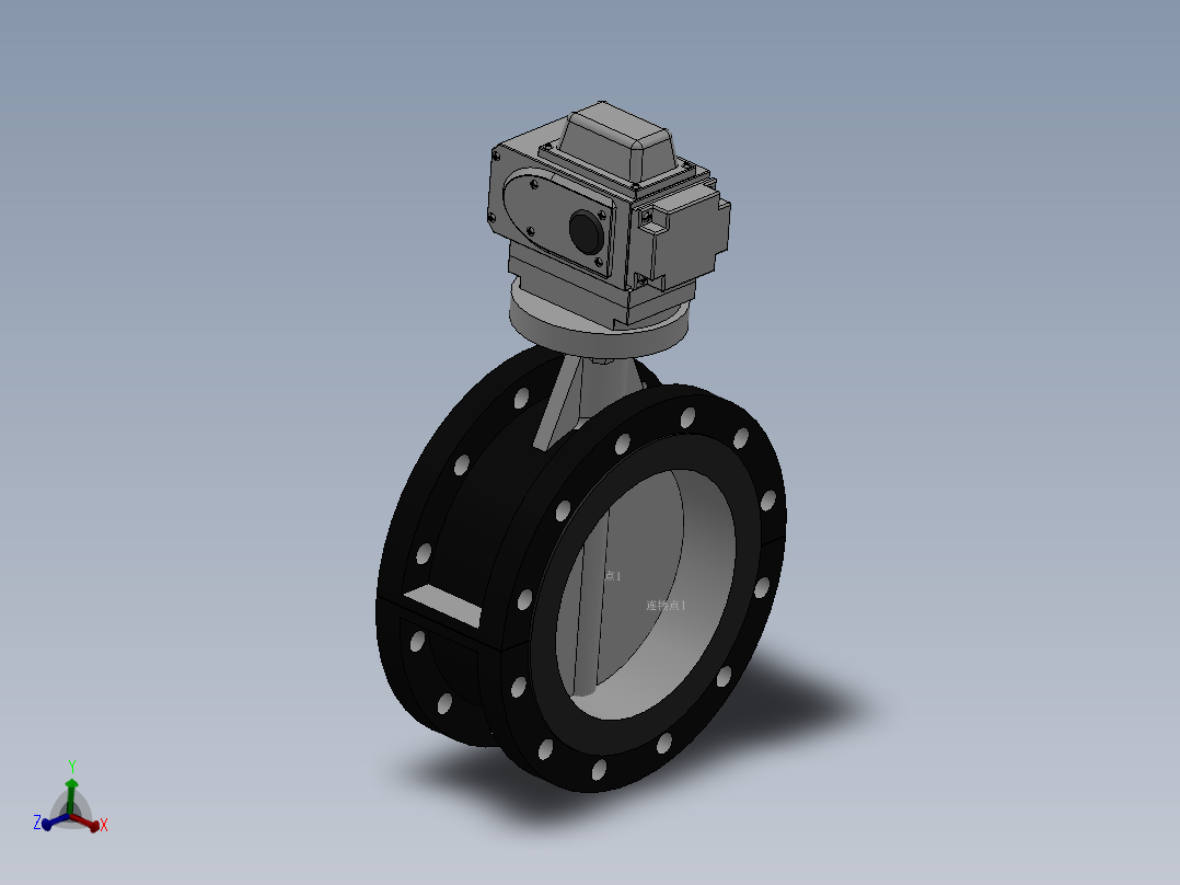 法兰式电动蝶阀-铸铁 DN50-DN400