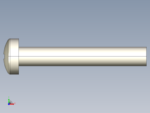 螺丝 M3 十字盘头-M3 x 20 Screw head.STEP前视缩略图