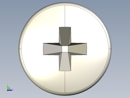 螺丝 M3 十字盘头-M3 x 20 Screw head.STEP左视缩略图