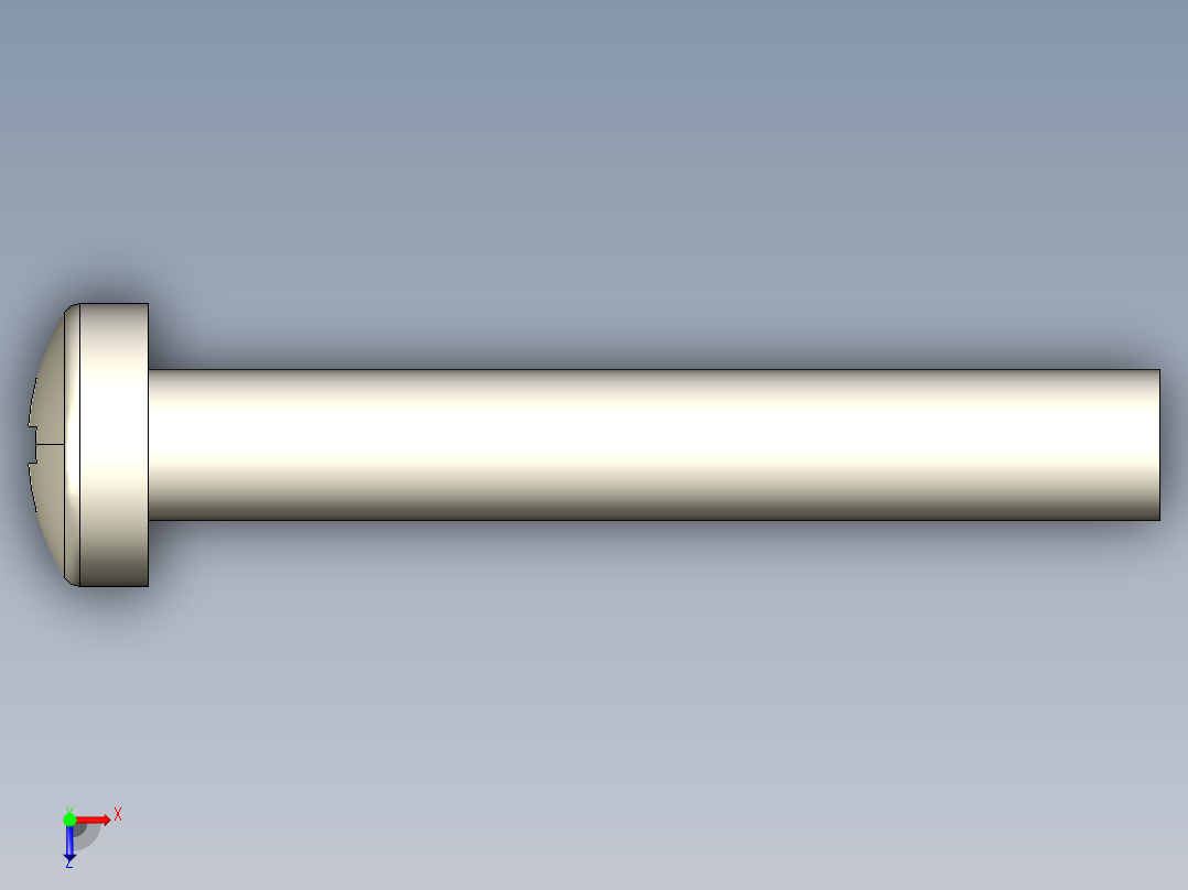 螺丝 M3 十字盘头-M3 x 20 Screw head.STEP俯视图