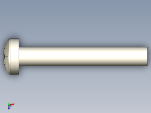 螺丝 M3 十字盘头-M3 x 20 Screw head.STEP俯视缩略图