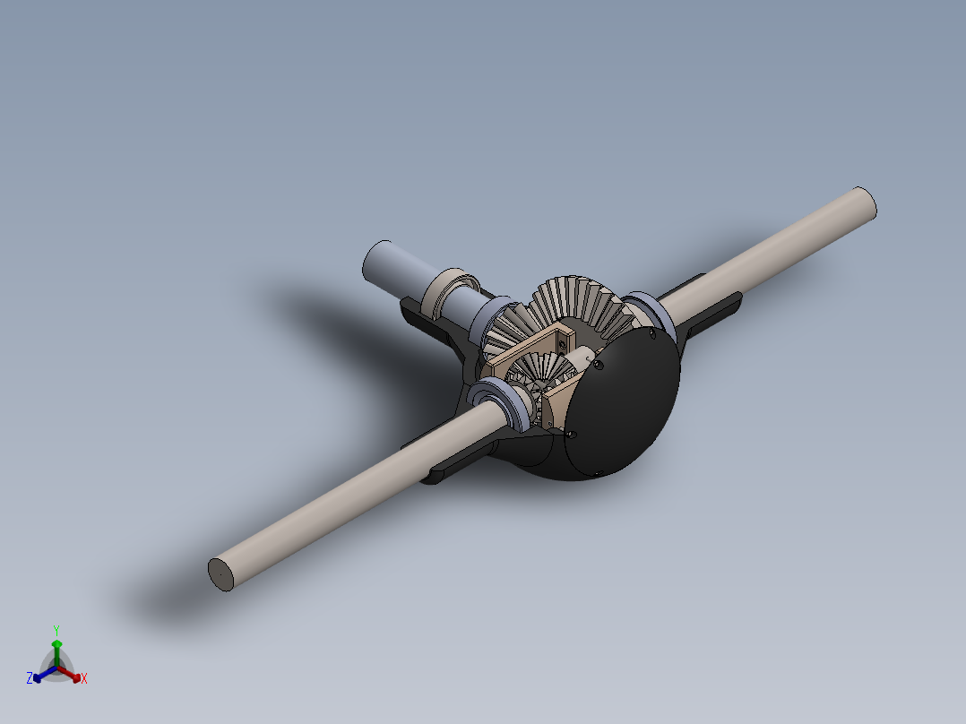 汽车差速器正等轴测图