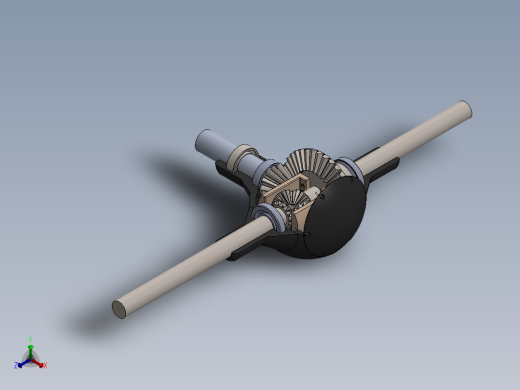 汽车差速器正等轴测缩略图