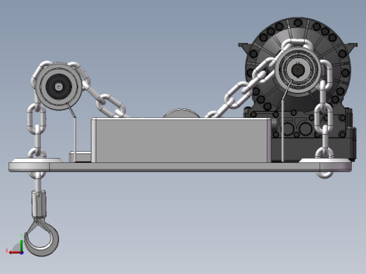 起重机绞盘设计后视缩略图