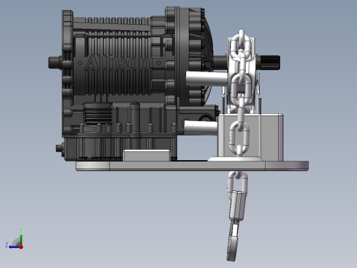 起重机绞盘设计右视缩略图