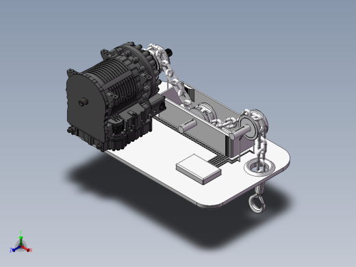 起重机绞盘设计正等轴测缩略图