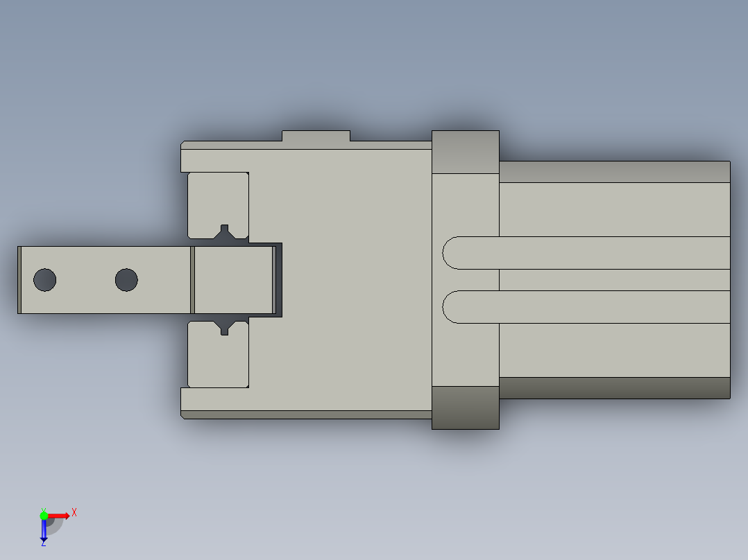 普通气爪PH01K-20俯视图