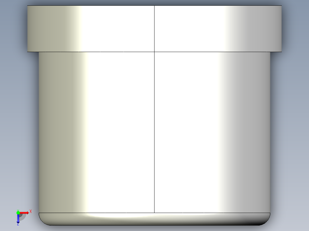 11QBAC 溶剂焊接管接头，ASTM系列俯视图
