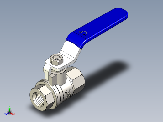 铸铁水管阀门模型